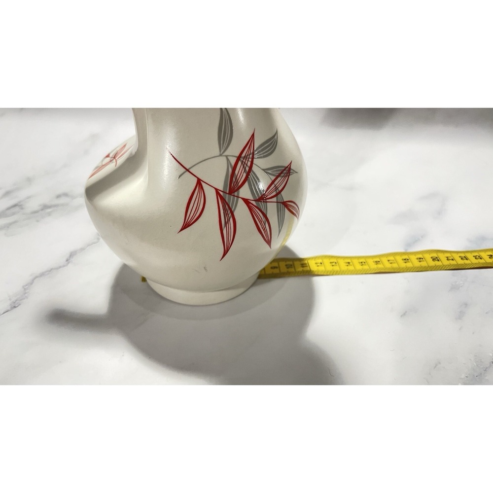Rare Vintage Beswick England 1367 Ceramic Jug – Mid-Century Modern‎ Leaf Design - Picture 13 of 15